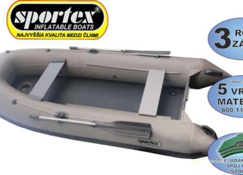 SPORTEX čln Shelf s kýlom pevná nafukovacia podlaha 270 cm - zelený