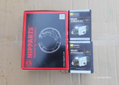 nové zadné brzdy a valčeky na Suzuki Ignis 1.3 2003-09